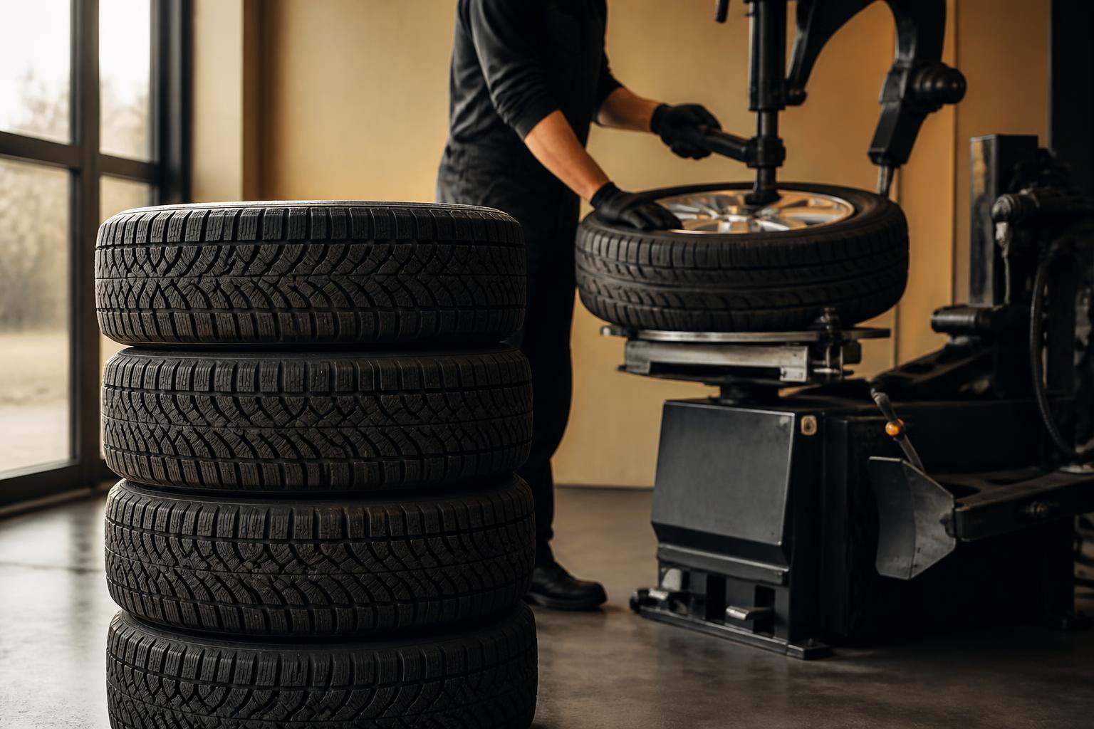 Cambio gomme stagionale in officina