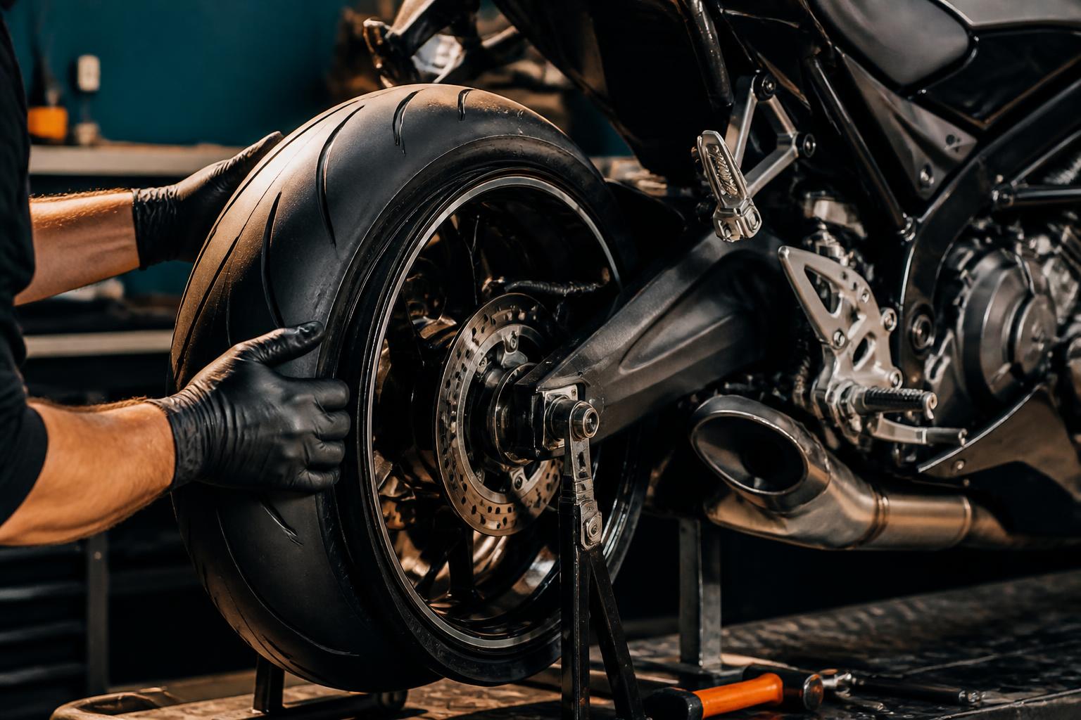 Montaggio pneumatici moto